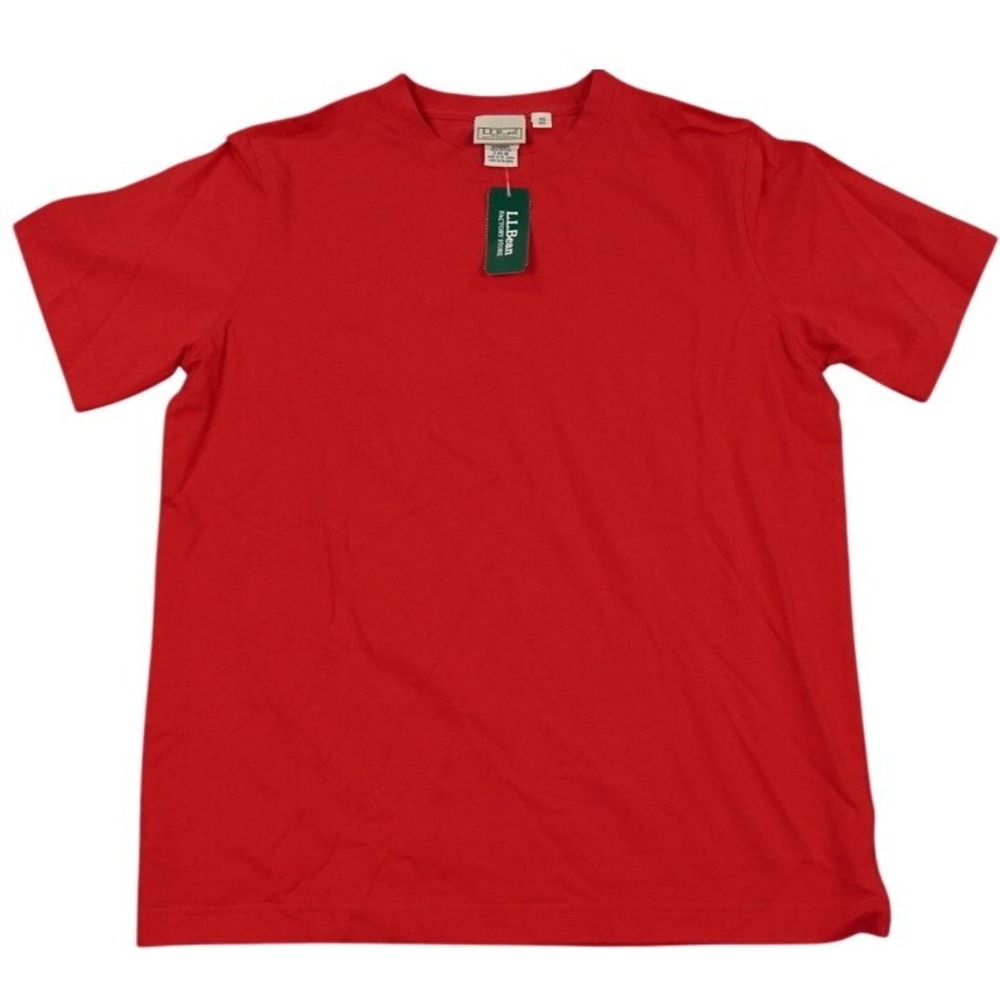 Vintage LL Bean Unshrinkable T Shirt Women XS Red Short Sleeve Crew Neck Cotton